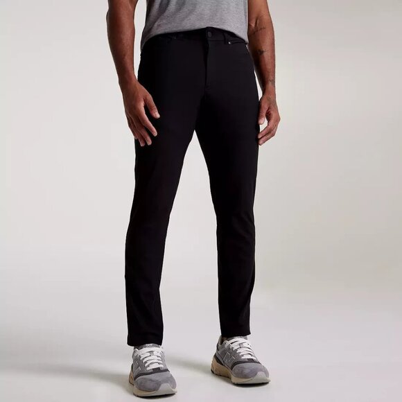 VRST Men Golf Limitless Performance Slim Fit 5 Pocket Pant Size W36 X L30 Black - Picture 1 of 4